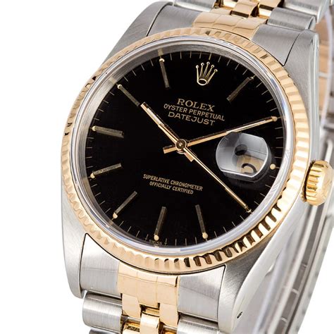 rolex datejust 16233 black dial.